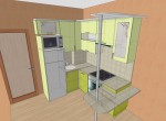 проект 023 мебель для маленьких кухонь